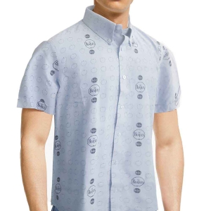 The Beatles - Drum & Apples Uni Denim Shirt:  i gruppen MERCH / T-Shirt / Rockoff_Nya April24 hos Bengans Skivbutik AB (5527438r)
